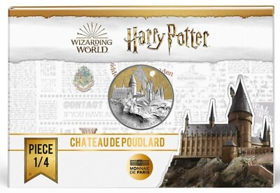 #ad Harry Potter Hogwarts 50€ Silver Coin Circulating 1OZ COLORIZED SILVER COIN $99.99