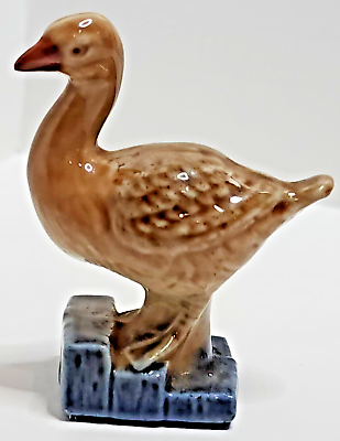 #ad RARE Wade Ceramics Whimsey LARGE GOOSE GOOSEY GANDER Nursery Rhyme BLOW UP Mint $57.50