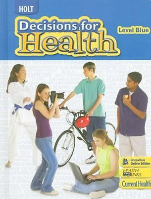 #ad Decisions for Health: Student Ed 9780030961588 RINEHART AND WINSTON hardcover $7.25