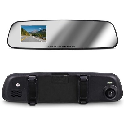 #ad Aduro MirrorCam Rear View Mirror Video Camcorder for Safety in HD 2.4 in LCD $21.99
