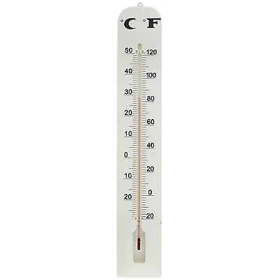 #ad 16quot; LARGE INDOOR OUTDOOR WALL THERMOMETER Weather Resistant Hanging Analog Gauge $14.95