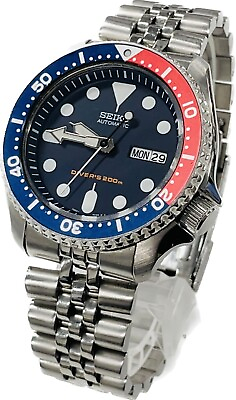 #ad Seiko Diver 200m Automatic 7S26 0020 SKX009K2 Pepsi Mens Watch Excellent A566 $349.11
