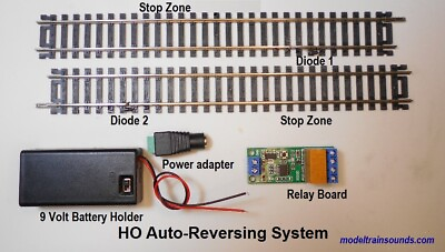 #ad Auto Reversing system for HO scale Point to Point Layout with 9quot; end stop tracks $34.00