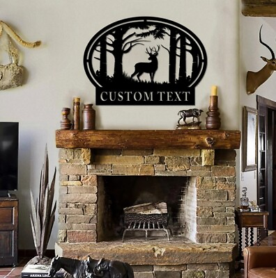 #ad Custom Deer Hunting Metal SignsPersonalized Deer Hunting Metal SignHunter Gift $67.19
