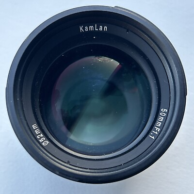 #ad Kamlan 50mm F1.1 APS C Large Aperture Manual Focus Lens Standard Lens $59.99
