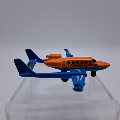 #ad 2009 Matchbox Twin Boom Orange Blue Plane Aircraft Hawaiian Excursion Thailand $7.97