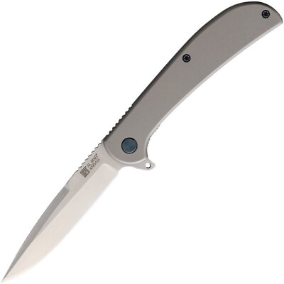#ad Al Mar Ultra Thin Folding Knife 2.5quot; Stainless Blade Satin Finish Steel Blade $47.49