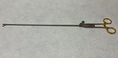 #ad ELMED 52505 45LL Surgical 33cm Laparoscopic Needle Holder Straight 8mm TC Tip $240.00