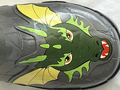 #ad Kids Sz 7 Rubber Rain Boots NEW KIDORABLE Knight Dragon Fire Waterproof USA MADE $24.95