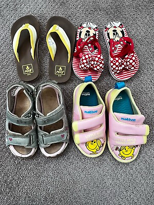 #ad Lot Of 4 Girls Shoes 👠 Native Geox Reef Disney . $40.00