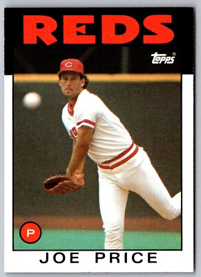 #ad 1986 Topps Joe Price #523 Cincinnati Reds Baseball Card $1.98