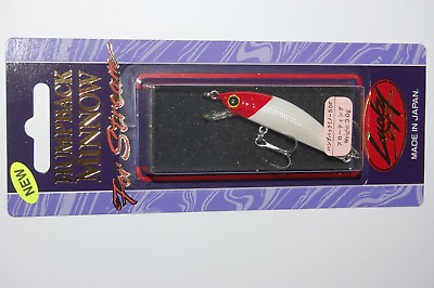#ad lucky craft humpback minnow 50f red head white 2quot; floating Japan lure 3.0g $9.95