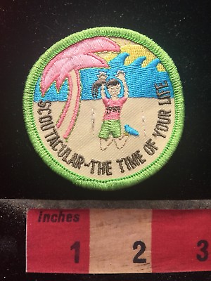 #ad Scoutacular Girl Scout Pick Shirt Jumping Pony Tail Girl Patch Time Of Life 70V5 $3.00