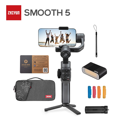 #ad Official Smooth 5 Combo Package: Professional 3 Axis Handheld Stabilizer Tripod $172.99