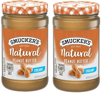 #ad Smucker#x27;s Natural Creamy Peanut Butter Gluten free 26 Ounces 2 Pack $20.95