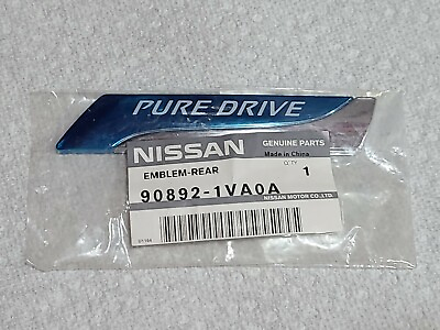 #ad NEW Genuine OEM 2014 2019 Nissan Rogue Nissan Pure Drive emblem badge Name plate $34.99