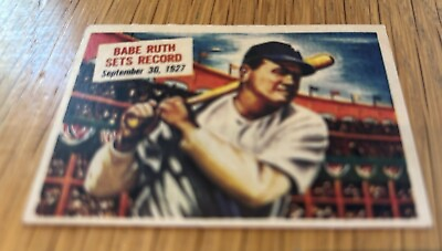 #ad 1961 style Babe Ruth Hits 60 Artist card . $3.99