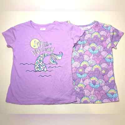 #ad 2 girls tops size 8 Mermaids by 365 $5.99