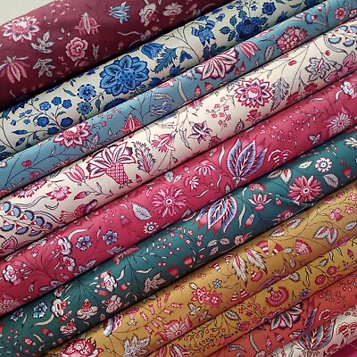 #ad Dutch Heritage Patchwork Quilting Dressmaking Cotton Fabric DHER 1025 110cm Wide GBP 4.50