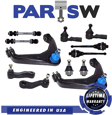#ad 12pc Control Arm Ball Joint Sway Bar Tie Rod Kit for SILVERADO HD 8 Lug ONLY $148.32