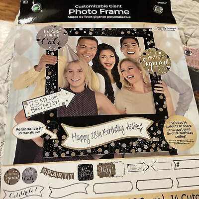 #ad #ad Giant Customizable Photo Party Frame 14 Cutouts 30X35 Inches $19.50