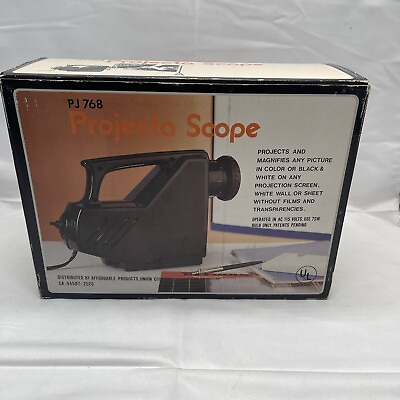 #ad Vintage Projecta Scope PJ 768 Art Drawing Tracing Projector New Window Display $35.00