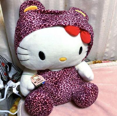 #ad Sanrio Hello Kitty BIG plush toy leopard print ears long tail 2002 Limited Rare $538.00