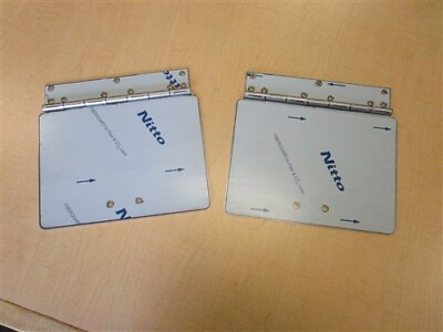 #ad STAINLESS STEEL TRIM TAB PLATE WITH HINGE PAIR 2 8 5 8quot; X 12quot; MARINE BOAT $199.95