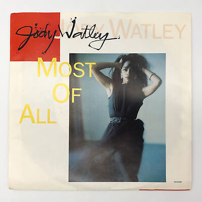 #ad Jody Watley Most of All Record 45 RPM 7quot; Single MCA 53258 MCA 1988 PROMOTIONAL Y $11.89