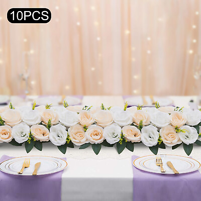 #ad Wedding Artificial Faux Flowers Bouquet Decor 10 Dining Table Arrangement NEW $85.50