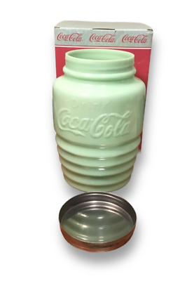 Jadeite Coca Cola Cookie Jar w Box $59.99