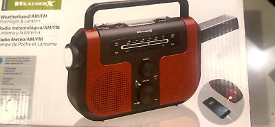 #ad Emergency Hand Crank Radio with LED Flashlight for Emergency AM FM NOAA Portabl $30.00