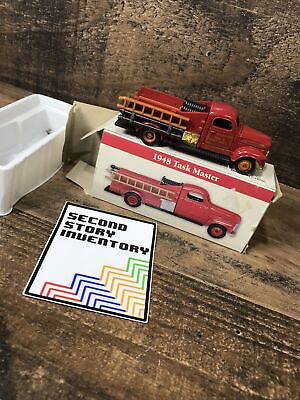 #ad 1948 TASK MASTER FIRE ENGINE Die cast Replica w Box Readers Digest 1999 Toy $9.99