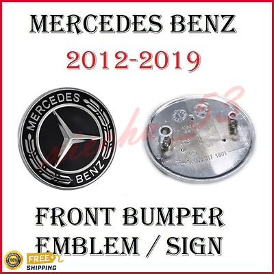 #ad Mercedes Front Bumper Emblem Sign For W117W156R172W190W217W218W231W246 $27.99