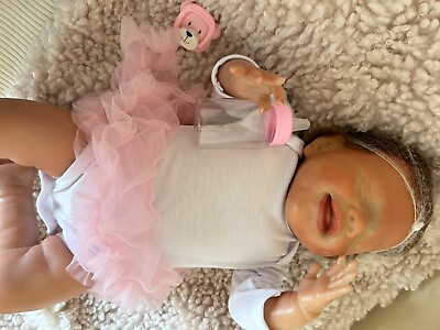 #ad Reborn Doll Happy Day Baby Girl Realistic with Accessories 19#x27;#x27; $35.00