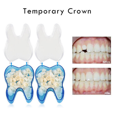 #ad 60Pcs Dental Temporary Teeth Crowns Resin Posteriors Anterior Molar Tooth Cap $19.99