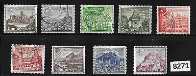 #ad #8271  Stamp set 1939 Winter relief fund Germany ScB160 B168 Complete series $4.99