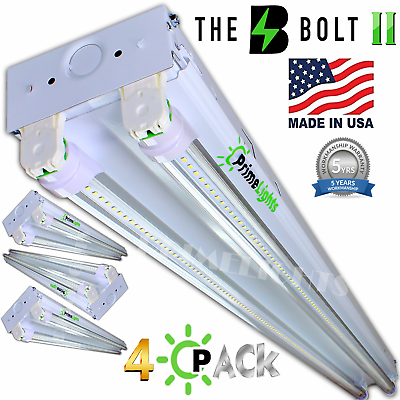 4 Pack LED SHOP LIGHT 5000K Daylight 4FT Utility Ceiling USA MADE CLEAR LED $268.00