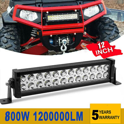 12quot; Inch LED Light Bar Flood Spot Combo Work Driving Off Road SUV ATV Truck USA $21.88