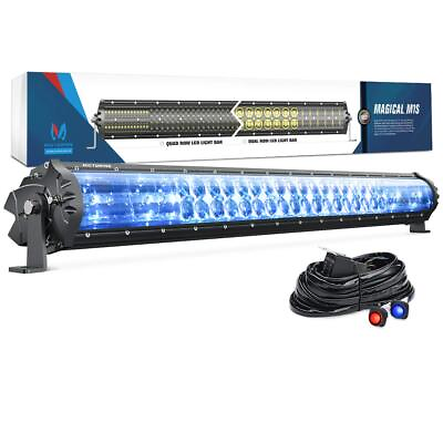 32 Inch 180W LED Light Bar IceBlue Accent OffRoad Combo Spot Flood Driving Lamp $149.51