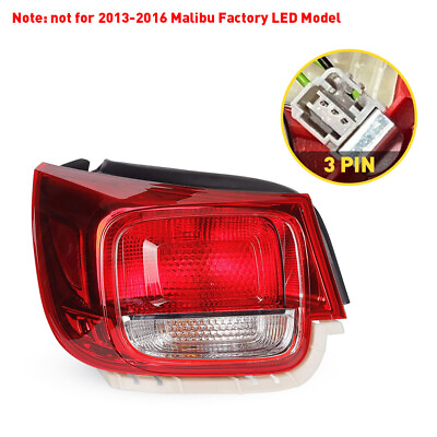 #ad For 2013 Chevy 2015 2014 Malibu LT LS Eco Driver Left Side Tail Light Rear $62.69