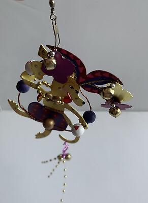 #ad Silvestri Karen Rossi Fanciful Flights Dog Jester Christmas Tree Ornament $12.99
