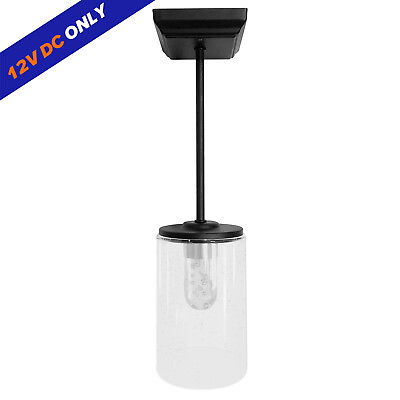 #ad RV 12V LED Pendant Light Decor Hanging Ceiling Light Camper Trailer Bubble Glass $25.46