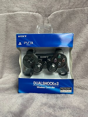 #ad Wireless Controller For Sony PS3 Black New OEM DualShock PlayStation 3 $19.96