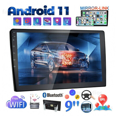 #ad 9 Inch Android 11 Car Stereo Radio GPS WIFI Bluetooth USB Double 2Din MP5 Player $60.79