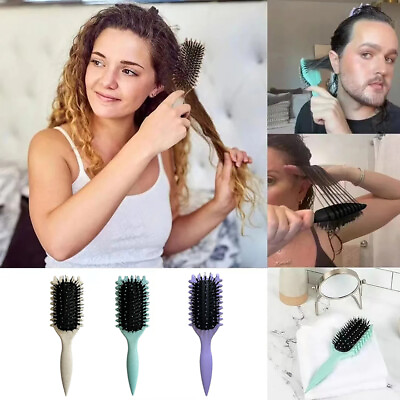 #ad Bounce Curl Define Styling Brush Hair Stylishing Tool Bounce Curl Brush Women $8.81