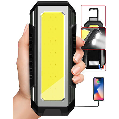 #ad LED Rechargeable Work Light Magnetic Torch Flexible Inspection Lamp Cordless $22.75