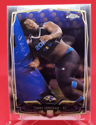 #ad 2014 Topps Chrome Timmy Jernigan RC #198 Baltimore Ravens NFL Rookie card $1.58