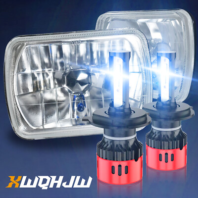 #ad 5x7 7x6 H6054 LED Headlights for Jeep Wrangler YJ Cherokee XJ Ford Chevy TOYOTA $149.99