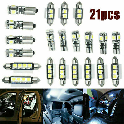 #ad 21x Car Interior LED Light For Car Door Dome License Plate Lamp Bulb Accessories AU $20.95